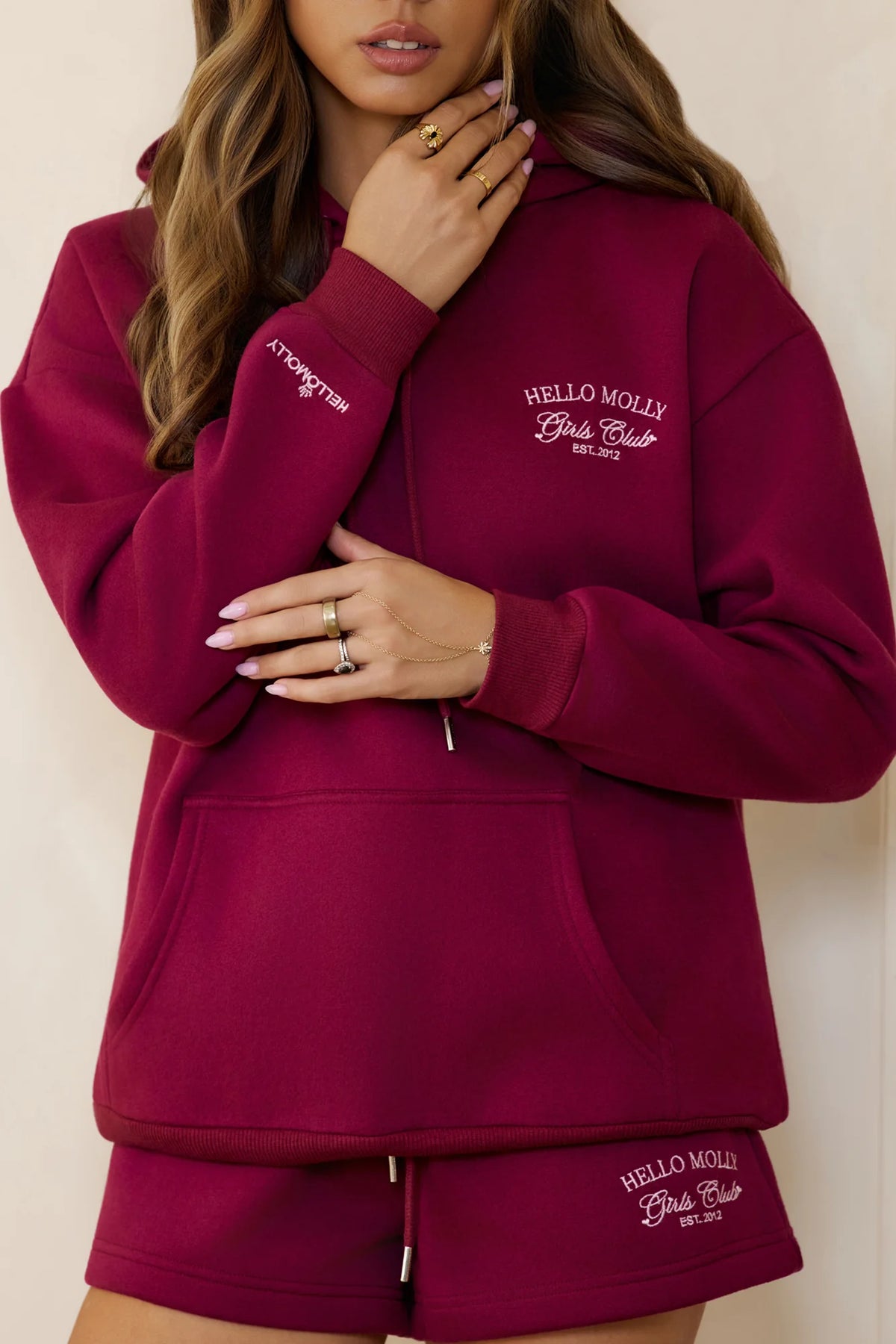 BASE Girls Club Slip On Hoodie Berry