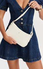 Peta and Jain - Lilu Shoulder Bag - In White Pebble