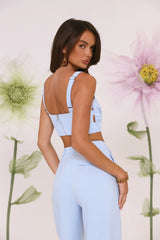Summer Reverie Crop Top Blue